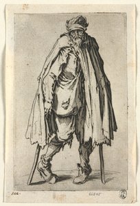 De Bedelaars: Bedelaar op Krukken met een Zak, c. 1623