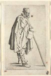 De bedelaars: Bedelaar met pot door Jacques Callot