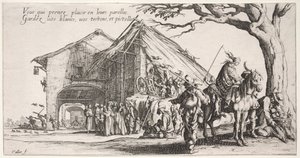 De Bohemiens: De Stopplaats: De Waarzegster door Jacques Callot