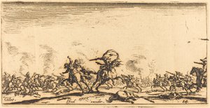 De cavaleriegevecht met pistolen