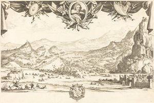 Het gevecht van Avigliana, in of na 1631 door Jacques Callot