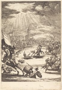 De bekering van Sint Paulus door Jacques Callot