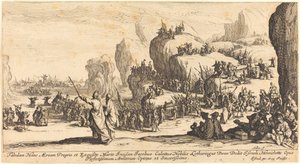 De oversteek van de Rode Zee door Jacques Callot