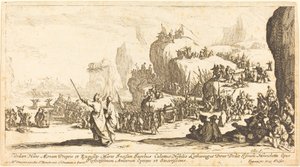 De Oversteek van de Rode Zee door Jacques Callot