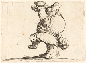 De drinker, achteraanzicht door Jacques Callot