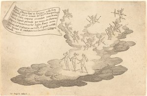 De vlot van liefde, 1616 door Jacques Callot