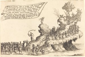 De Drijvende Berg Parnassus door Jacques Callot