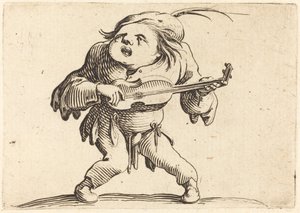De Gitaarspeler door Jacques Callot