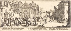 Het Ziekenhuis, c. 1633 door Jacques Callot