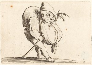 De Kreupele met een Stok door Jacques Callot