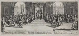 De Grote Ellende van de Oorlog: Verdeling van de Beloning door Jacques Callot