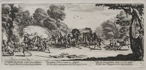 De Grote Ellende van de Oorlog: Snelwegroof door Jacques Callot