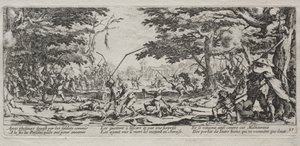 De Grote Ellende van de Oorlog: De Wraak van de Boer door Jacques Callot