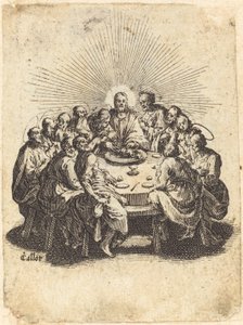 Het laatste avondmaal, 1618 door Jacques Callot
