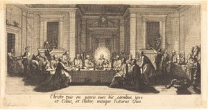 Het laatste avondmaal, ca. 1618 door Jacques Callot