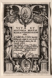 Het Leven van de Maagd: Frontispice door Jacques Callot