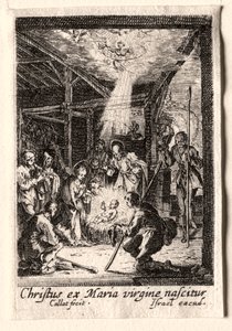 Het Leven van de Maagd: De Geboorte door Jacques Callot