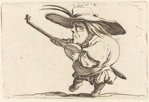De Luitspeler door Jacques Callot