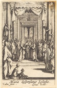 Het huwelijk van de Maagd door Jacques Callot