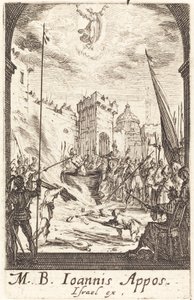 Het Martelaarschap van Sint Johannes de Evangelist, ca. 1634-1635 door Jacques Callot