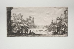 Het Martelaarschap van Sint Sebastiaan door Jacques Callot
