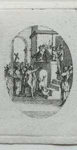 De mysteries van de passie: Christus gepresenteerd aan het volk door Jacques Callot