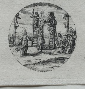 De Mysteriën van de Passie: De Kruisiging door Jacques Callot