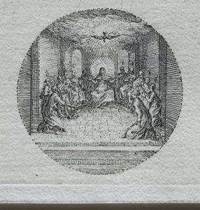 De Mysteries van de Passie: De Nederdaling van de Heilige Geest door Jacques Callot