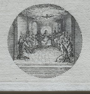 De mysteries van de passie: De nederdaling van de Heilige Geest door Jacques Callot