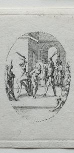 De Mysteries van de Passie: De Geseling door Jacques Callot