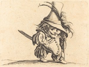 De dikke man met de hoge hoed door Jacques Callot