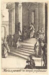De presentatie van de Maagd door Jacques Callot
