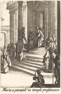 De presentatie van de Maagd door Jacques Callot