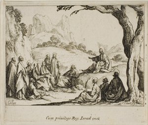 De Bergrede, uit Het Nieuwe Testament door Jacques Callot