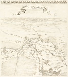 Het beleg van Breda [plaat 2 van 6] door Jacques Callot