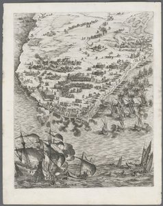 Het beleg van La Rochelle: Plaat 10 door Jacques Callot