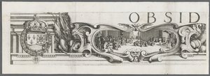 Het beleg van La Rochelle: Plaat 1, 1628-1630 door Jacques Callot