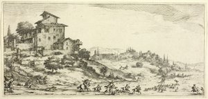 De Hertenjacht, uit Verschillende Scènes Ontworpen in Florence door Jacques Callot