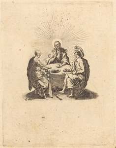 Het Avondmaal in Emmaüs door Jacques Callot