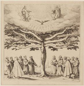 De boom van St. Franciscus, ca.1619 door Jacques Callot