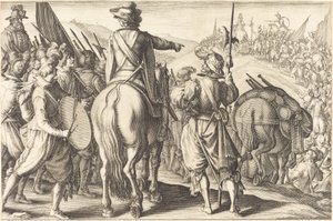 De Troepen op Mars door Jacques Callot