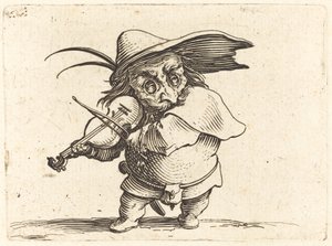 De violist door Jacques Callot
