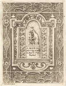 De Maagd bij de Zuil La Vierge à la colonne, 1608-1611 door Jacques Callot