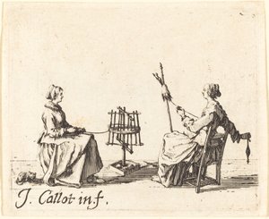 De winder en de spinner, ca. 1623