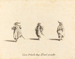 Drie Heren door Jacques Callot