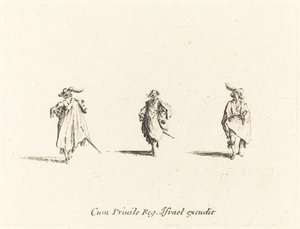 Drie Heren door Jacques Callot