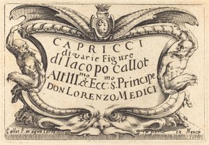 Titelpagina voor "De Capricci"
