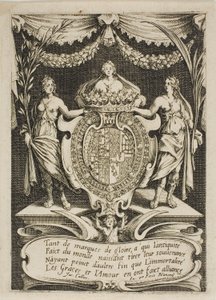 Titelpagina, uit Gevecht bij de Barrière door Jacques Callot
