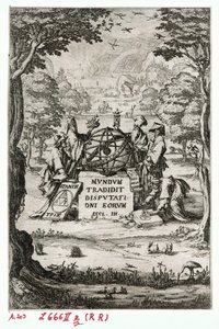 Titelpagina van Sacra Cosmologia ... (gravure) door Jacques Callot