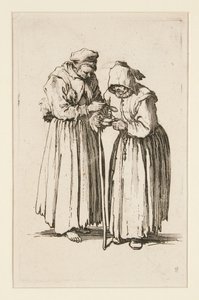 Twee bedelaressen, uit De Bedelaars